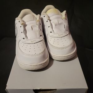 White toddler air force 1s